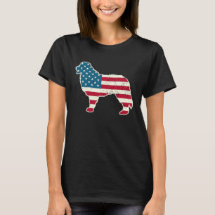 Bernese Mountain Dog 4th of July Men Women USA Ame T-Shirt
