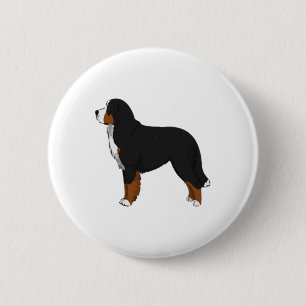 Bernese Mountain Dog  6 Cm Round Badge
