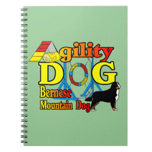 Bernese Mountain Dog Agility Spiral Notebook