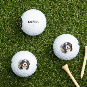 Bernese Mountain Dog AI Puppy Golf Balls