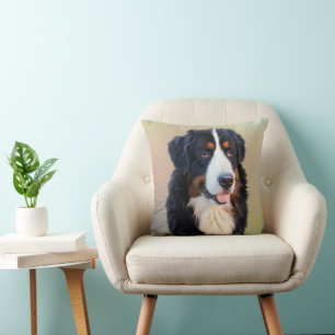 bernese mountain dog art cushion