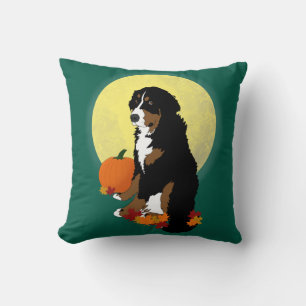 Bernese Mountain Dog Autumn Cushion