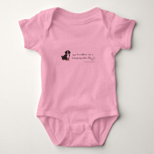 bernese mountain dog baby bodysuit