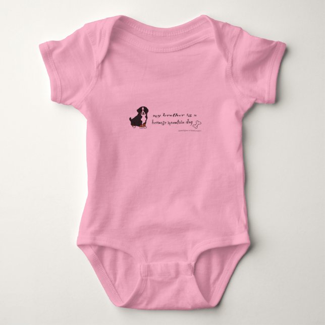 bernese mountain dog baby bodysuit (Front)
