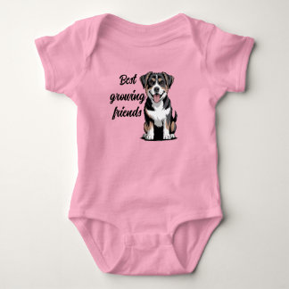 bernese mountain dog baby bodysuit