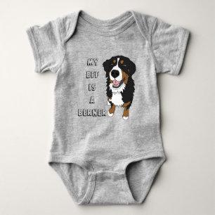 Bernese Mountain Dog  Baby Bodysuit