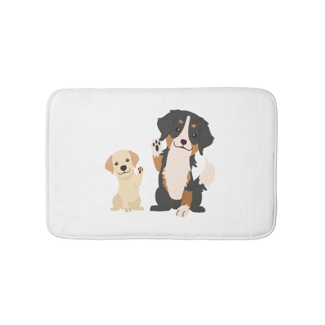 bernese mountain dog  bath mat (Front)