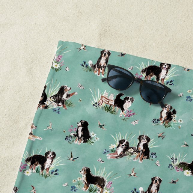 BERNESE MOUNTAIN DOG BEACH TOWEL (In Situ)