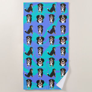 Bernese Mountain Dog Beach Towel