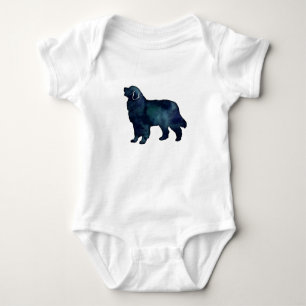 Bernese Mountain Dog Black Watercolor Baby Bodysuit