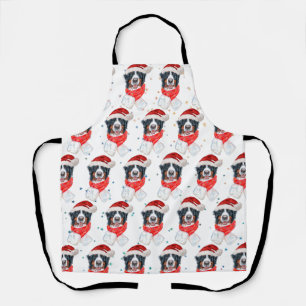 Bernese Mountain Dog Breed Christmas Apron