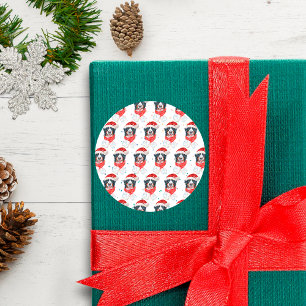 Bernese Mountain Dog Breed Christmas Classic Round Sticker