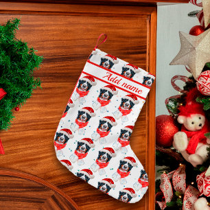 Bernese Mountain Dog Breed Christmas Small Christmas Stocking