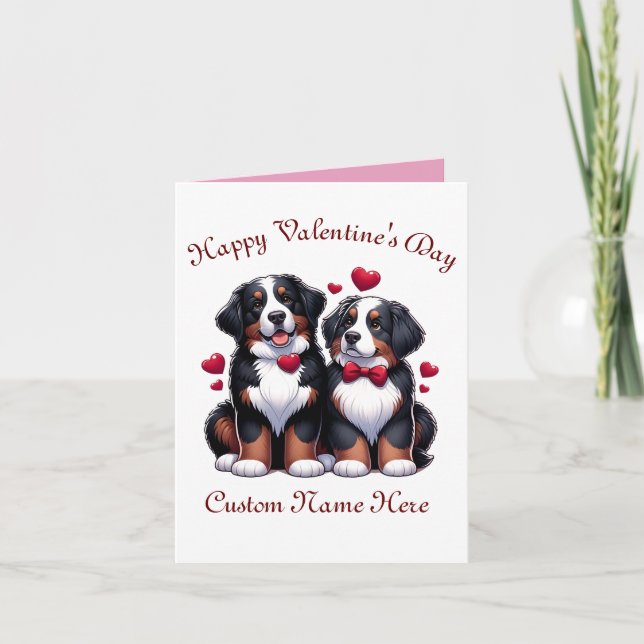 Bernese Mountain Dog Card (Front)