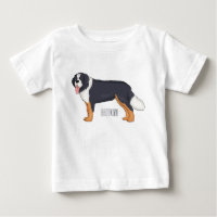 Bernese mountain dog cartoon illustration