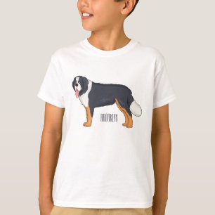 Bernese mountain dog cartoon illustration T-Shirt