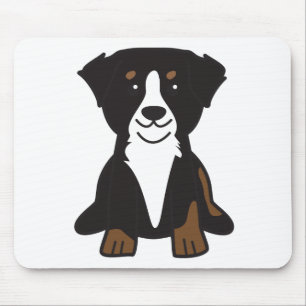 Bernese Mountain Dog Cartoon Mouse Pad