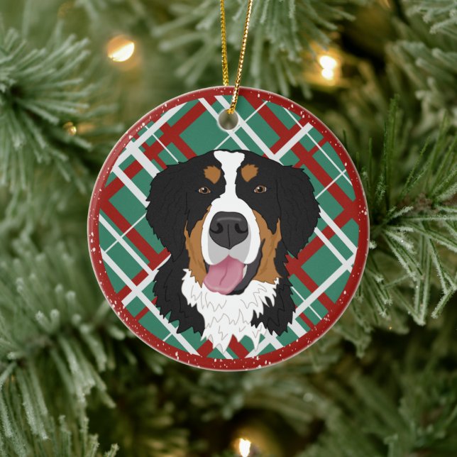 Bernese Mountain Dog Christmas  Ceramic Tree Decoration (Tree)