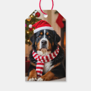 Bernese Mountain Dog Christmas Gift Tags