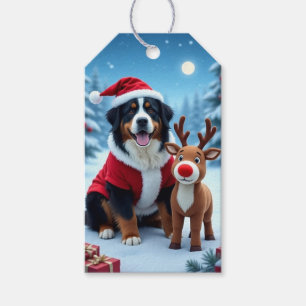 Bernese Mountain Dog Christmas Gift Tags