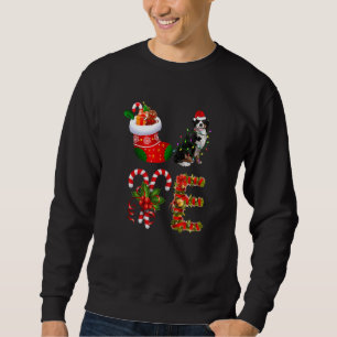 Bernese Mountain Dog Christmas Light  Dog Animal Sweatshirt