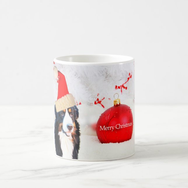Bernese Mountain Dog Christmas Ornament Mug (Center)