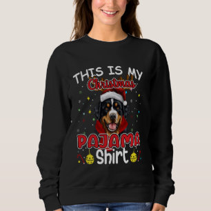 Bernese Mountain Dog Christmas Reindeer Santa X-ma Sweatshirt