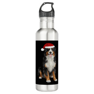 Bernese Mountain Dog Christmas Tree Dog Puppy Wate 710 Ml Water Bottle