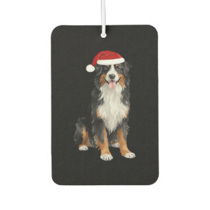 Bernese Mountain Dog Christmas Tree Dog Puppy Wate Car Air Freshener