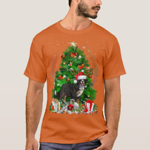 Bernese Mountain Dog Christmas Tree Light Pajama D T-Shirt