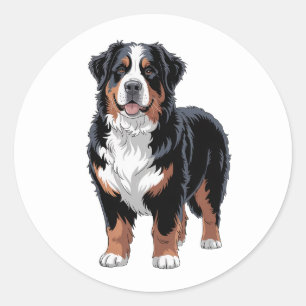 Bernese Mountain Dog Classic Round Sticker