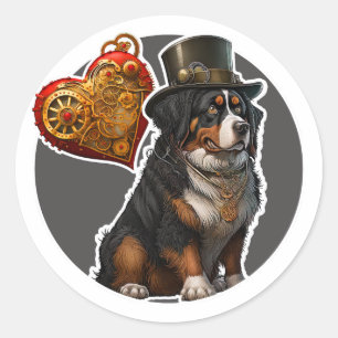 Bernese Mountain Dog Classic Round Sticker