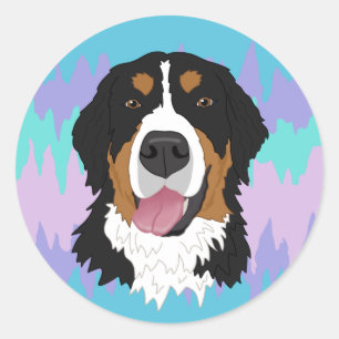 Bernese Mountain Dog Classic Round Sticker