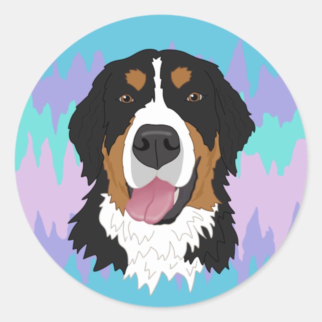 Bernese Mountain Dog  Classic Round Sticker (Front)