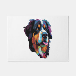 Bernese Mountain Dog Colourful 3 Doormat