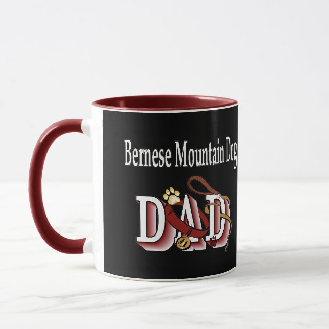 Bernese Mountain Dog Dad Mug (Left)
