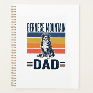 Bernese Mountain Dog Dad Vintage Vector Design_1 Planner