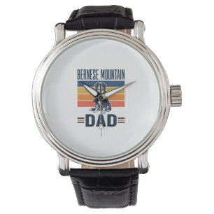 Bernese Mountain Dog Dad Vintage Vector Design_1 Watch