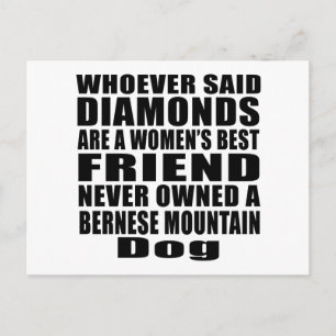 BERNESE MOUNTAIN DOG DOG BEST FRIEND DESIGNS POSTCARD