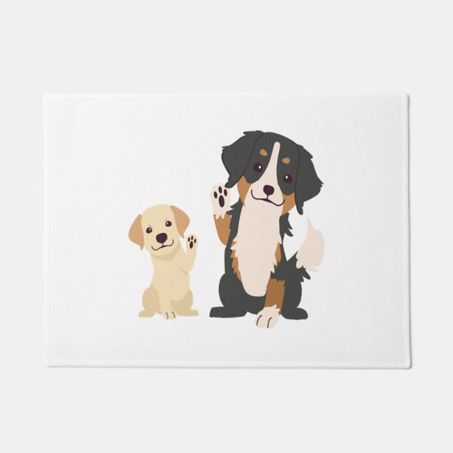 bernese mountain dog  doormat (Front)