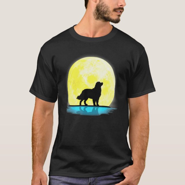 Bernese Mountain Dog Full Moon Light T-Shirt (Front)
