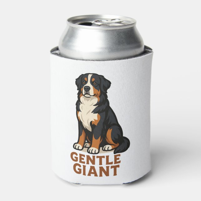 Bernese Mountain Dog Gentle Giant. Can Cooler (Can Front)
