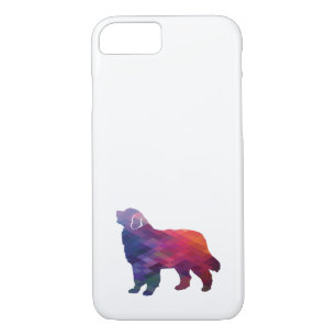 Bernese Mountain Dog Geo Silhouette Purple Case-Mate iPhone Case