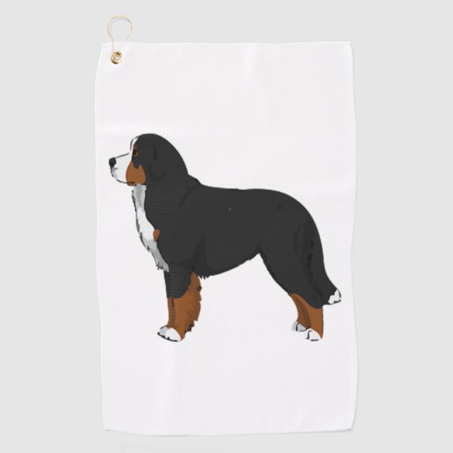 Bernese Mountain Dog  Golf Towel (Front)
