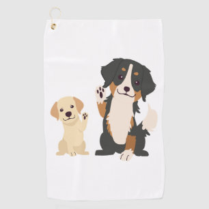 bernese mountain dog golf towel