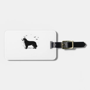 Bernese Mountain Dog � Halloween Moon Silhouette O Luggage Tag