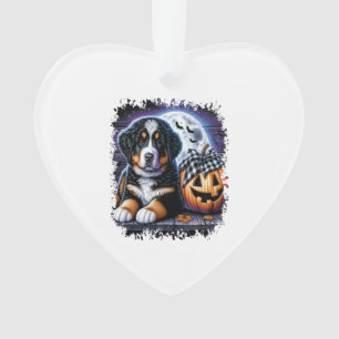 Bernese Mountain Dog Halloween Ornament