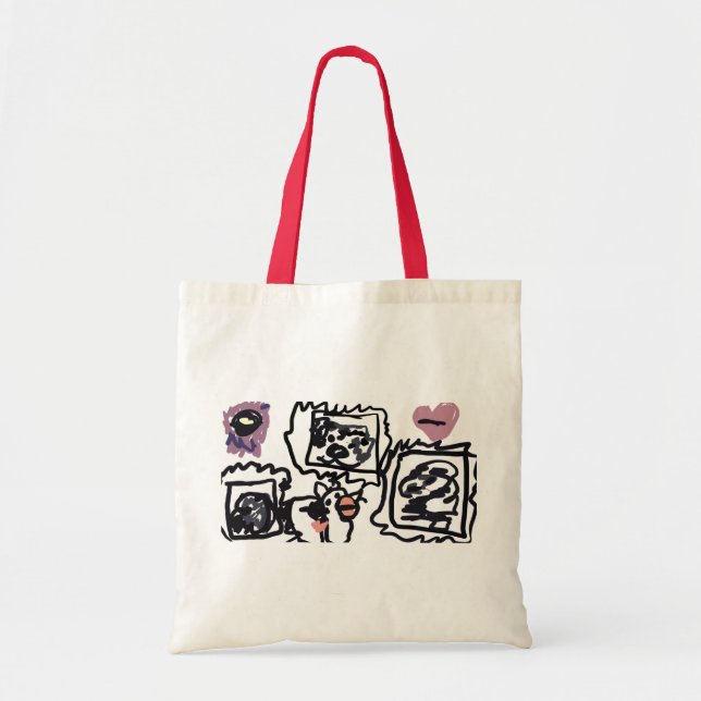Bernese Mountain Dog hearts Tote Bag (Front)