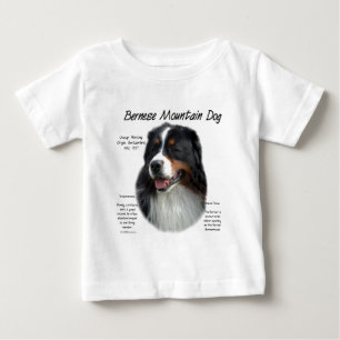 Bernese Mountain Dog History Design Baby T-Shirt
