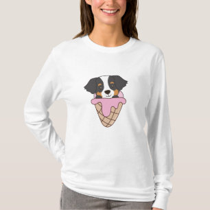 Bernese Mountain Dog Ice Waffle Sweet Animals T-Shirt